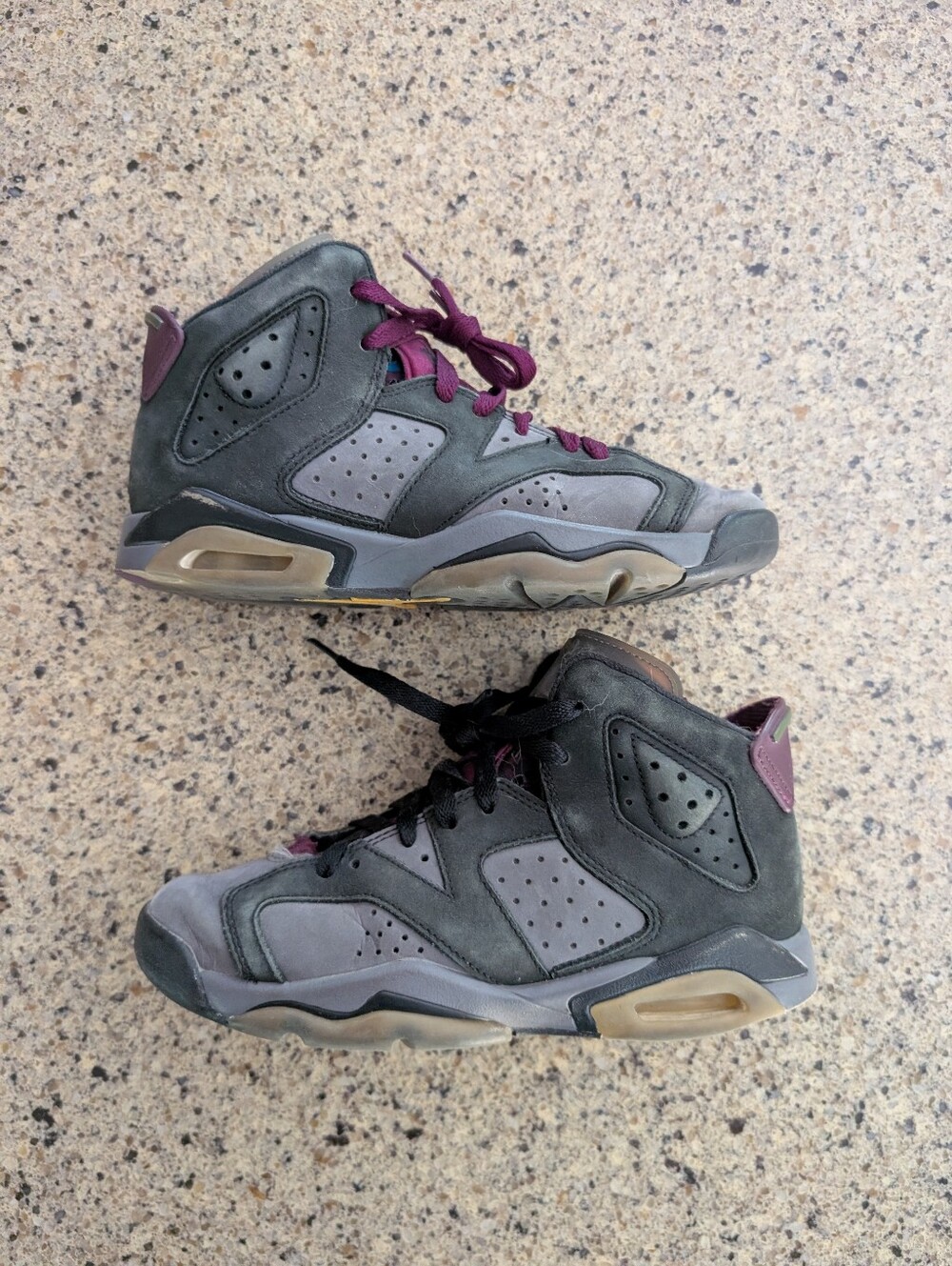 Air Jordan 6 VI Retro "Bordeaux" Youth Shoes size 4Y 5.5 in women's